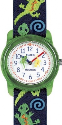 Timex Kids' T72881 Analog Lizards Elastic Fabric Strap Watch