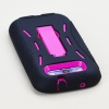 Armor Kickstand Hybrid Case Hard Gel Cover with Stand for Samsung Galaxy S3 I9300, I747 - Black and Pink