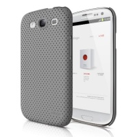 elago G5 Breathe Case for Galaxy S3 (Fits Verizon, AT&T, T-Mobile, Sprint and other Carriers) - Soft Feeling Dark Gray - ECO PACK