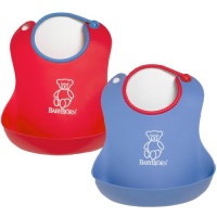 BABYBJORN Soft Bib 2 Pack - Red/Blue