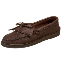 Minnetonka Women's Moosehide Fringed Kilty Moccasin