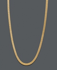 Simple style in rich gold. The perfect addition to your collection, necklace features a Foxtail link chain set in 14k gold. Approximate length: 24 inches.