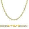 Solid 14k Two Tone Gold Gucci Mariner Chain Necklace 2.1mm 24 - 4.8 grams - with Lobster Lock Clasp