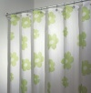 InterDesign Poppy Shower Curtain, Green