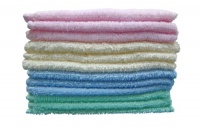 Textiles Plus Cotton Deluxe Wash Cloth, Mixed, 12-Piece