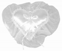 WILTON Organza Heart Pillow - Ring Bearer's