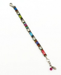 Firefly Dolce Vita Multi Color Mosiac Austrian Swarovski Crystal Narrow Bracelet