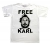 WORKAHOLICS -- FREE KARL -- MENS TEE