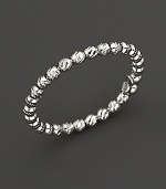 Gleaming 14K white gold, lovely alone or perfect for stacking.