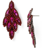 Elizabeth Cole Bacall Swarovski Crystal Earrings