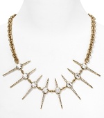 Elizabeth Cole Dagger Necklace with Swarovski Crystals, 20