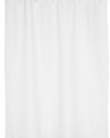 Carnation Home Fashions Fabric Extra Long Shower Curtain Liner, White