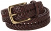 Tommy Hilfiger Mens Braided Belt, Brown, 34