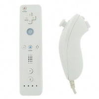 Remote + Nunchuk Nunchuck Controller Combo Set Bundle for Nintendo Wii (Bulk Packaging)