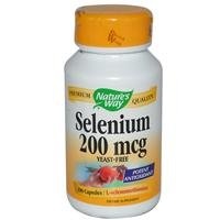 Natures Way Selenium, 200mcg 100 Capsules