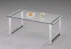 Kings Brand Chrome Finish With Glass Top Occasional Coffee Table