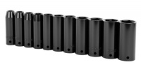 Stanley 97-125 11 Piece 1/2-Inch Drive SAE Deep Impact Socket Set