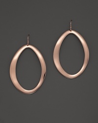 These modern earrings from Ippolita are luxe in polished rosegold, shaped to exude a freeform look.