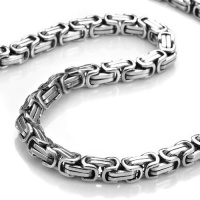 Stainless Steel Mechanic Style Mens Necklace Silver Chain