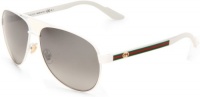 Gucci GG2898/S Sunglasses - 0OSI White (U5 Green Grey Lens) - 58mm