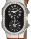 Philip Stein Women's 1DBCBOT Diamond Ostrich Strap Watch