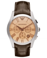 Drops of amber make this Emporio Armani timepiece an eye-catching accessory.