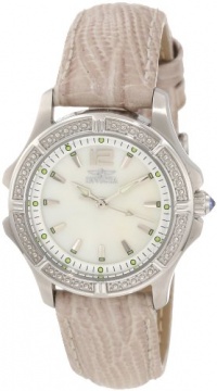 Invicta Women's 11782 Wildflower Mother-Of-Pearl Dial Silver Tone Leather Watch Set