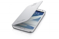 Samsung Galaxy Note 2 Flip Cover Case (Marble White)