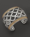 John Hardy Naga 18K Gold and Sterling Silver Wide Cuff