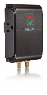 Philips SPP5025A/17 Home Theater Surge Protector with 2 Outlets and 1000J Wall Tap