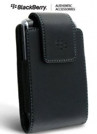 OEM (Original) Vertical Leather Case Pouch with Swivel Belt Clip for TMobile BlackBerry Bold 9700