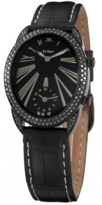 Le Vian Women's ZAG 86 Duo Midi Black Diamond Watch