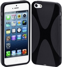 Cimo X-Line Back Case Flexible Cover TPU for Apple iPhone 5 - Black