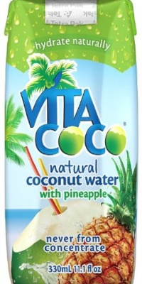 Vita Coco Coconut Water with Pineapple, 11.1-Ounce Tetra Paks (Pack of 12)