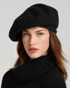 Special fashion forces: captivate in this softly sculpted Helen Kaminski beret.