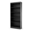 South Shore Axess Collection 5-Shelf Bookcase, Black