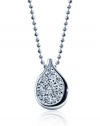 Alex Woo Little Signs Diamond and 14k White Gold Aquarius Pendant Necklace