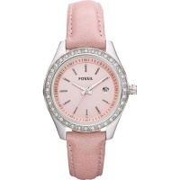 Fossil Stella Mini Leather Watch - Pink