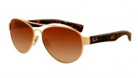 Ray Ban RB3491 Sunglasses - 001/13 Arista (Brown Gradient Lens) - 56mm