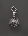 Inspired by Zen philosophy, this intricately detailed, blackened and polished sterling silver meditation bell from Paul Morelli jingles softly.