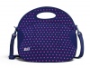 BUILT Neoprene Spicy Relish Lunch Tote, Mini Dot, Navy