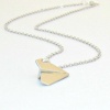 Stainless Steel Harry Styles Paper Airplane (One Direction Fan) Necklace