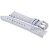 MICHELE 18 mm Cloud White Fashion Leather Strap