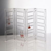 Foldable Acrylic Earring Screen - Holds up to 192 Pairs of Earrings