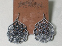 Lucky Brand Expedition Ears Silver-Tone Thai Butterfly Earrings