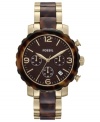 Natural hues and golden tones create this Natalie watch from Fossil.