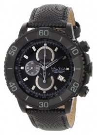 Nautica Men's N20062G NST 500 Black Polyurethane and Black Dial Watch