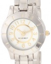 Nine West Women's NW1191SVTT  Round Silver-Tone Dial Bracelet Watch