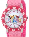 Disney Kids' W000042 Multi-Princess Stainless Steel Time Teacher Watch