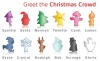 Vacu Vin Glass Markeres Christmas Crowd, Set of 12